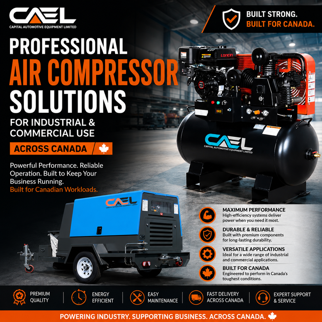 Professional Air Compressor Solutions for Industrial and Commercial Use in Canada