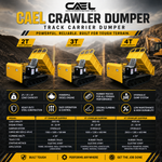 Conquer Tough Terrain: CAEL Crawler Dumpers (2T, 3T, 4T)