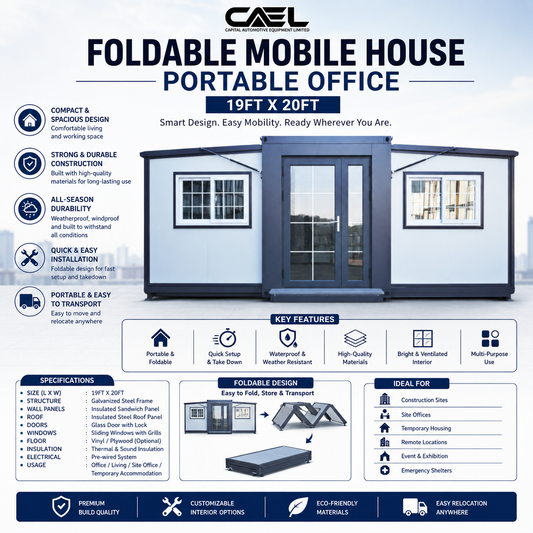 Foldable Mobile House / Portable Office 19x20ft