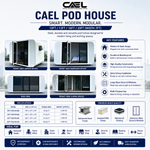 CAEL Pod Houses: Compact Modular Living Solutions (10x7, 13x7, 16x7, 20x7)