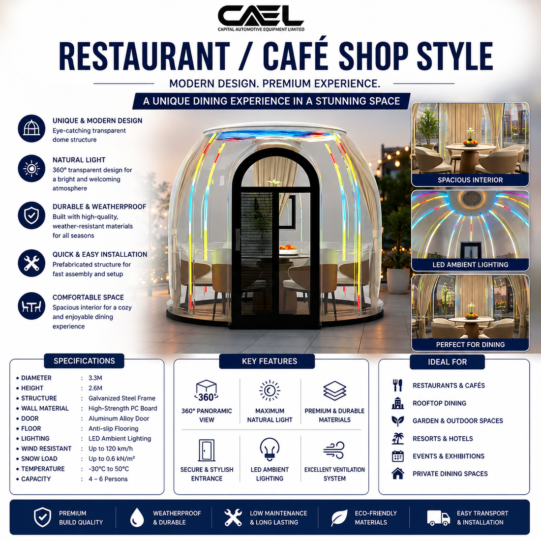 CAEL Restaurant/Café Shop Style: Mobile Food Business Powerhouse