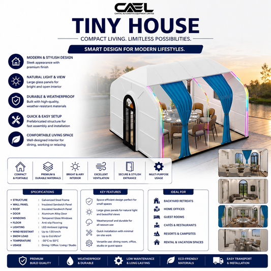 CAEL Modern Tiny Houses – Compact Living with Smart Design