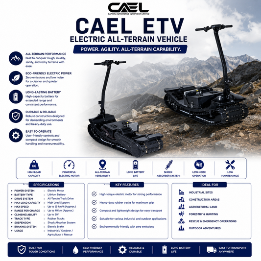 CAEL Electric All-Terrain Vehicle – Power, Performance, and Versatility