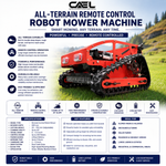 CAEL All-Terrain Remote Control Robot Mower – Smart Lawn Care for Tough Landscapes