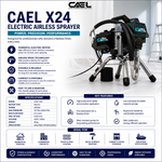 CAEL X24 Electric Airless Sprayer – High-Performance Painting Solution for Professional Applications