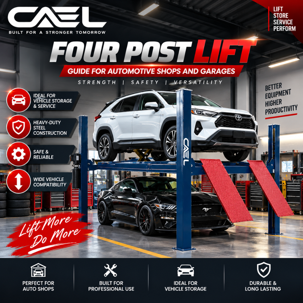 Four Post Lift: Guide for Automotive Shops and Garages