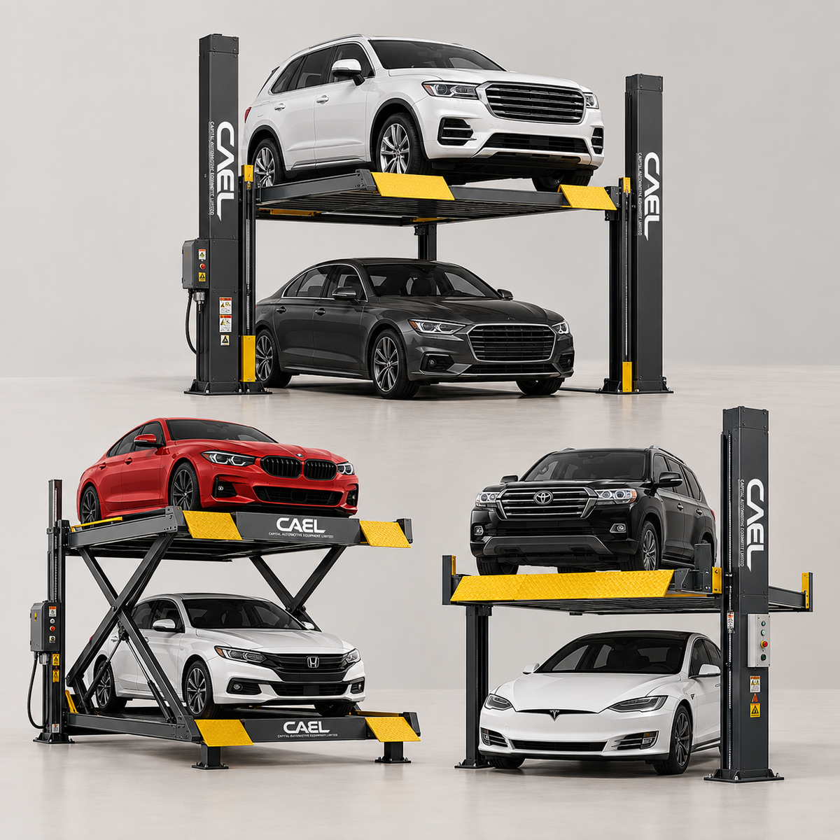 Three-Level Parking lift