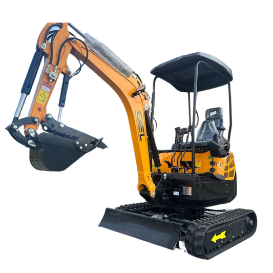 Minibagger 1,8 Tonnen mit Kubota/Yanmar-Motor, hydraulischem Daumen- und Schwenkausleger (EX18KB)