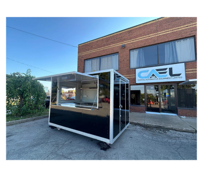 CAEL’s 10′ Square Top Mobile Food Cart – B&W