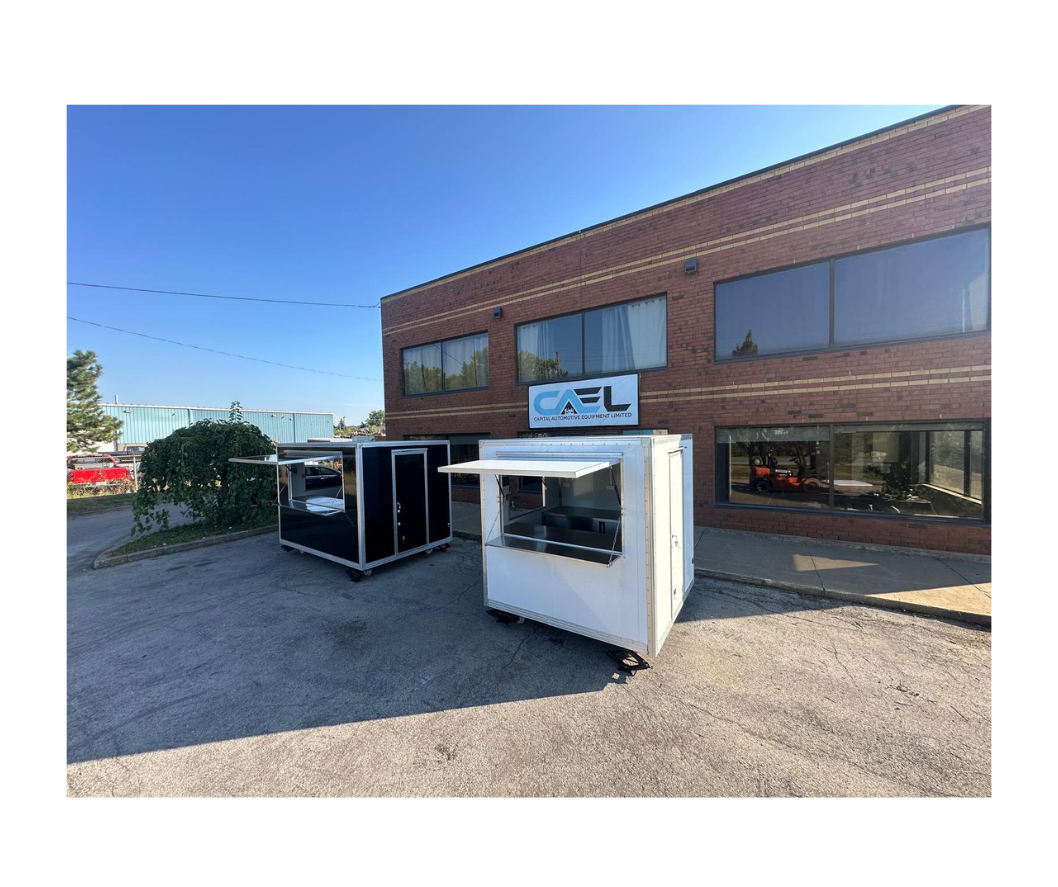 CAEL’s 10′ Square Top Mobile Food Cart – B&W