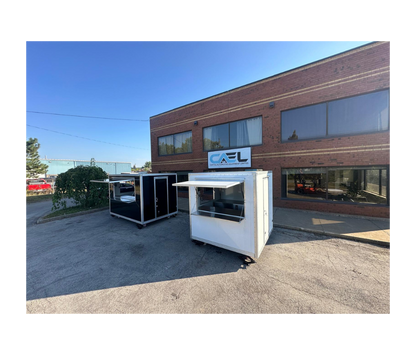 CAEL’s 10′ Square Top Mobile Food Cart – B&W