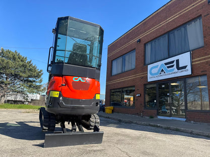 Mini excavator 1.8 ton with Cab – Kubota/Yanmar engine with Hydraulic Thumb & Swing Boom