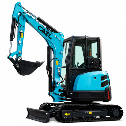 Excavatrice à rayon de braquage nul de 3,5 tonnes avec flèche pivotante, climatisation et commande hydraulique (EX35ZT) 