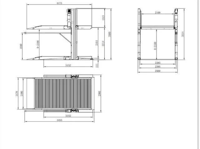 2 Post Parking Lift Car Hoist  3.5T (2PL-27T/ 2PL-35T)