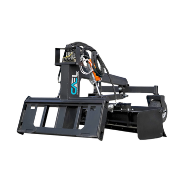 8 FT Skid Steer Hydraulic Land Grader – 25° Angle & 24° Tilt