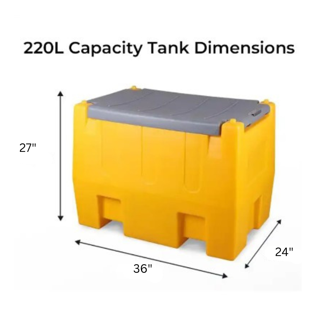 CAEL Portable Fuel Gasoline/Diesel Tank with Automatic Dispensing Nozzle For On-Site