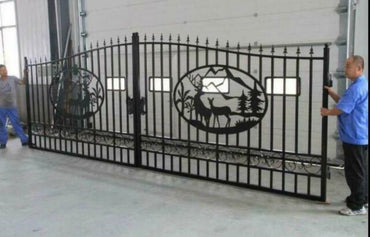 Driveway Steel Gate / Metal Garden Gate 20′ Wide