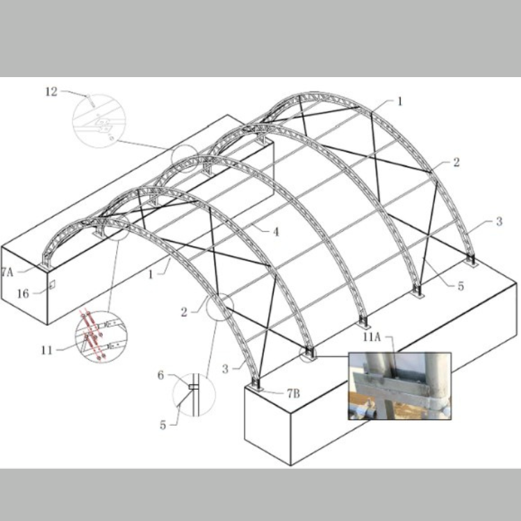 CAEL Container Shelter 40′ wide x 40′ Length