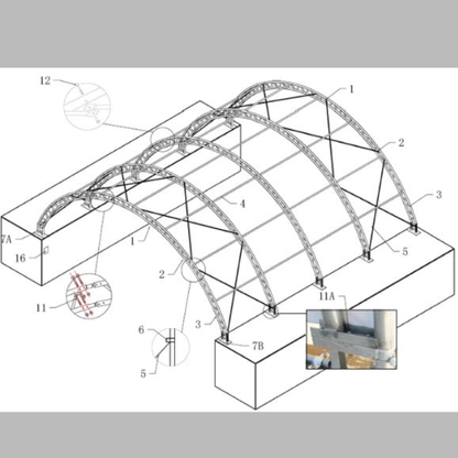 CAEL Container Shelter 40′ wide x 40′ Length