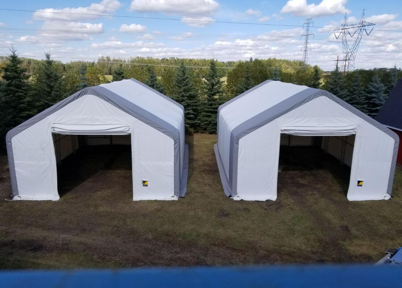 Peak Shape Double Truss 70′ Wide 28′ Height 150′ Length