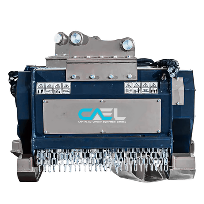 30" Excavator Forestry Brush Mulcher, 6-10 Ton Carrier, 4" Dia. Cutting Capacity, Hydraulic Piston Motor