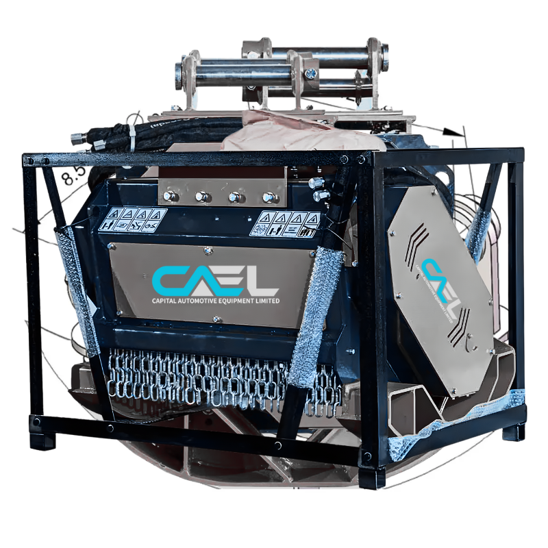 30" Excavator Forestry Brush Mulcher, 6-10 Ton Carrier, 4" Dia. Cutting Capacity, Hydraulic Piston Motor