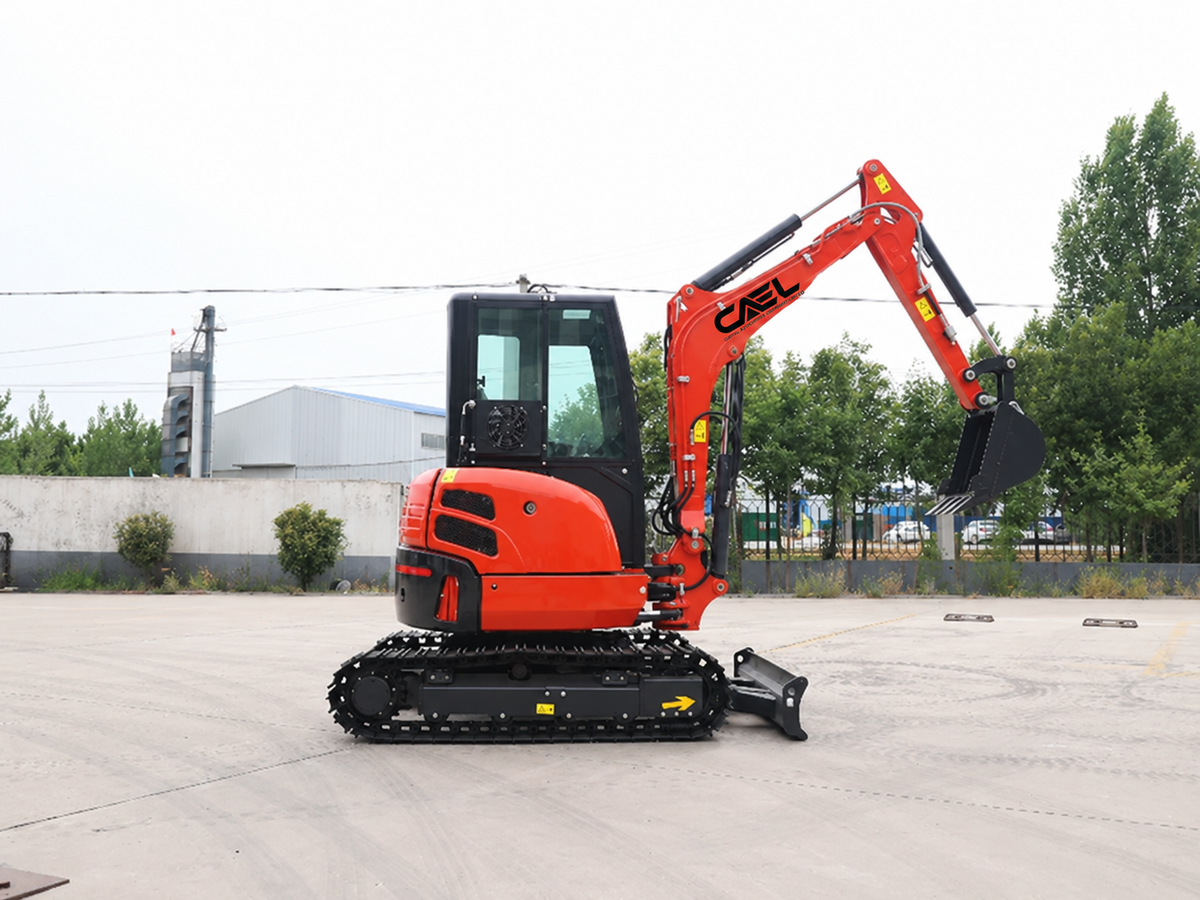 Excavatrice à rayon de braquage nul de 3,5 tonnes avec flèche pivotante, climatisation et commande hydraulique (EX35ZT) 