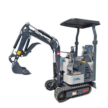 Mini Excavator 1 Ton with John Deer Control, Swing Boom & Hydraulic Thumb (EX1BS-JD)