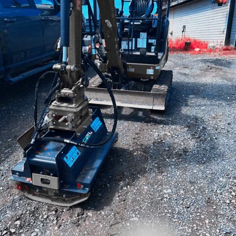 40" Excavator Brush Flail Mower, 6 to 8-ton Carrier, 16-21 GPM