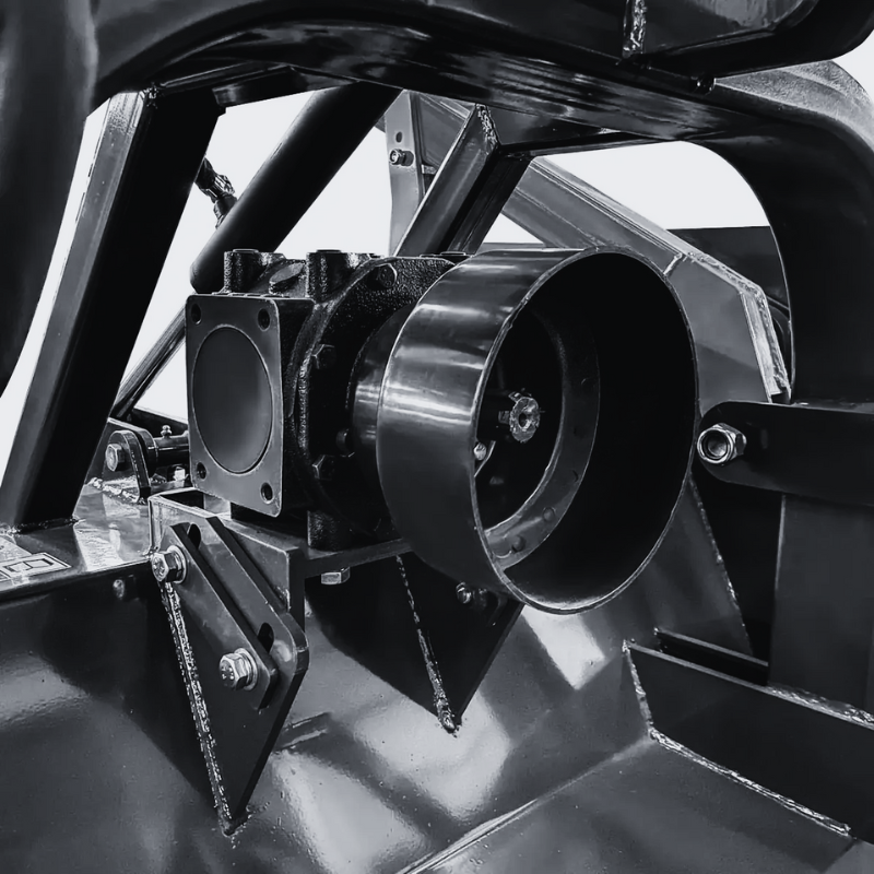 55" 3-Point Hitch Forestry Brush Mulcher, Category 2 Hookup, PTO Driven, Driveline Shaft Included, 70-110 HP