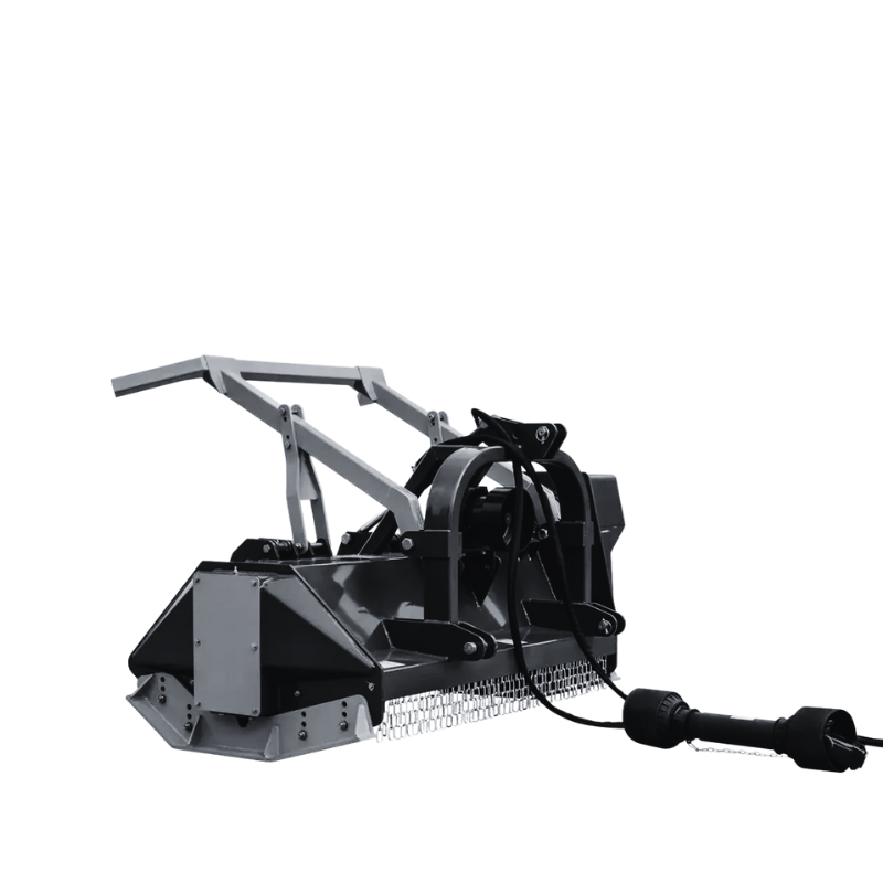 55" 3-Point Hitch Forestry Brush Mulcher, Category 2 Hookup, PTO Driven, Driveline Shaft Included, 70-110 HP