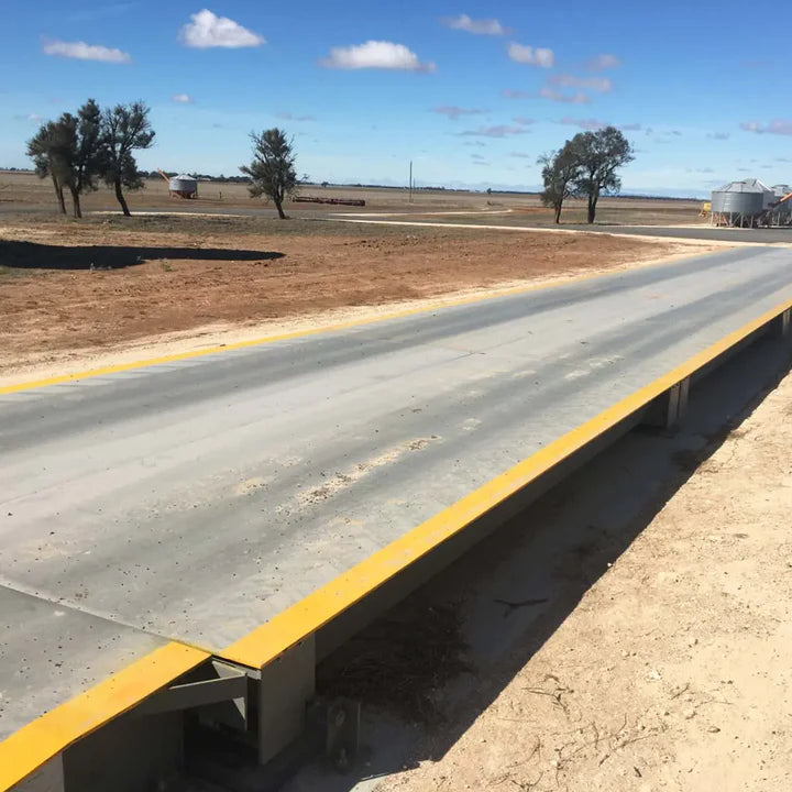 60 Ton Weighbridge Truck Scale, -35℃ to +70℃, 10’ x 56’ (W x L), High-Quality Steel, U-Shape Beam Design, 120% Safe Overload