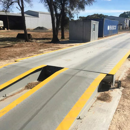 60 Ton Weighbridge Truck Scale, -35℃ to +70℃, 10’ x 56’ (W x L), High-Quality Steel, U-Shape Beam Design, 120% Safe Overload