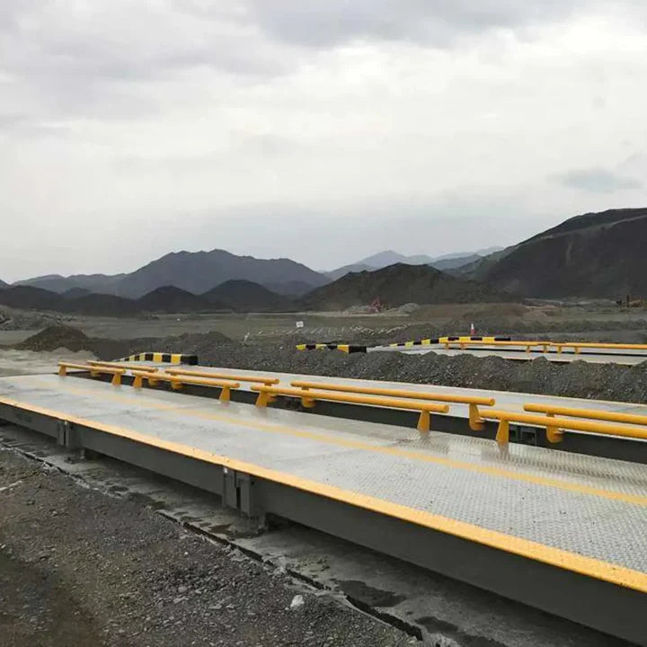60 Ton Weighbridge Truck Scale, -35℃ to +70℃, 10’ x 56’ (W x L), High-Quality Steel, U-Shape Beam Design, 120% Safe Overload