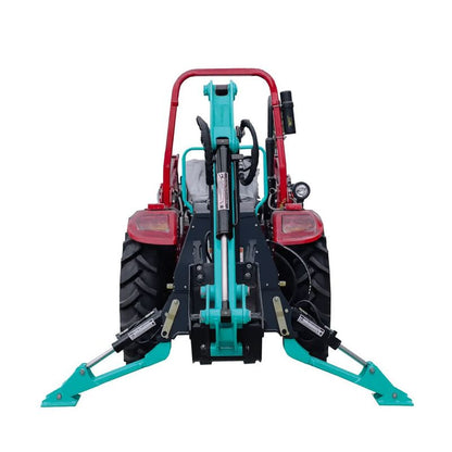 7-FT 3-Point Hitch Swing Backhoe Attachment, 12" Bucket Included, 40-100 HP Tractor, 126