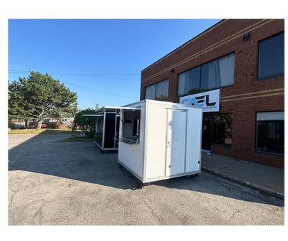CAEL’s 10′ Square Top Mobile Food Cart – B&W