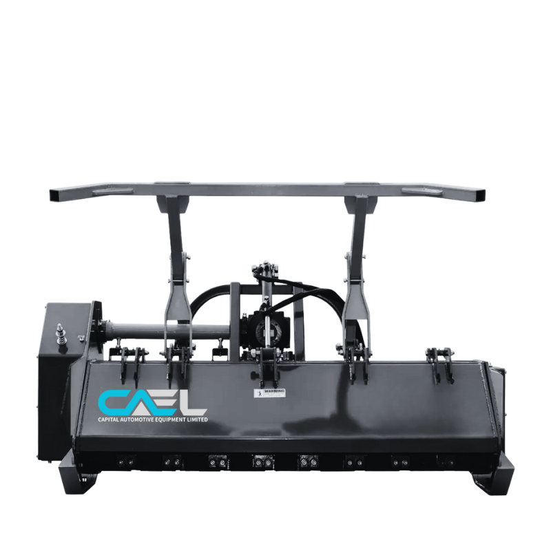 70" 3-Point Hitch Forestry Brush Mulcher, Category 2 Hookup, PTO Driven, Driveline Shaft Included, 70-110 HP