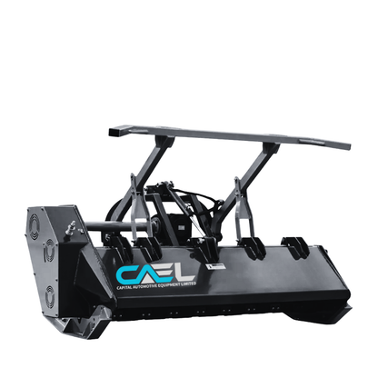 70" 3-Point Hitch Forestry Brush Mulcher, Category 2 Hookup, PTO Driven, Driveline Shaft Included, 70-110 HP