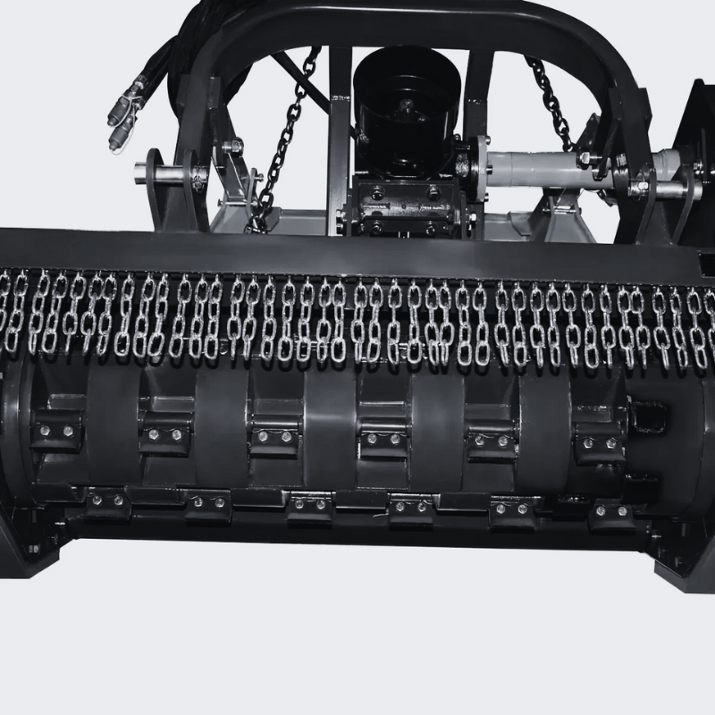 70" 3-Point Hitch Forestry Brush Mulcher, Category 2 Hookup, PTO Driven, Driveline Shaft Included, 70-110 HP