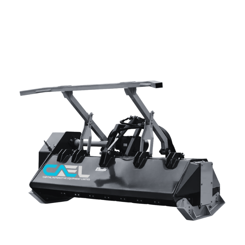 70" 3-Point Hitch Forestry Brush Mulcher, Category 2 Hookup, PTO Driven, Driveline Shaft Included, 70-110 HP