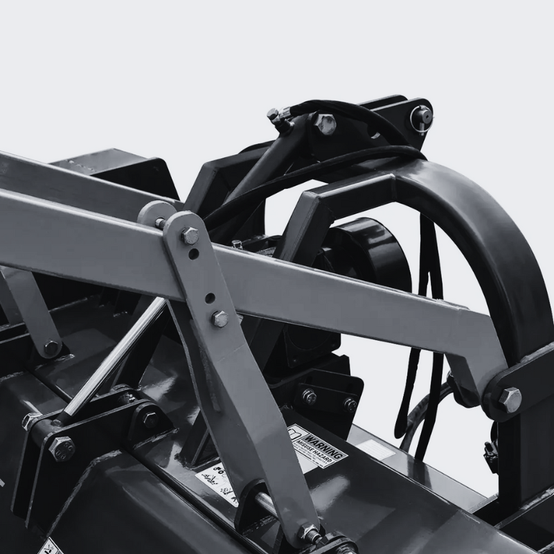 70" 3-Point Hitch Forestry Brush Mulcher, Category 2 Hookup, PTO Driven, Driveline Shaft Included, 70-110 HP