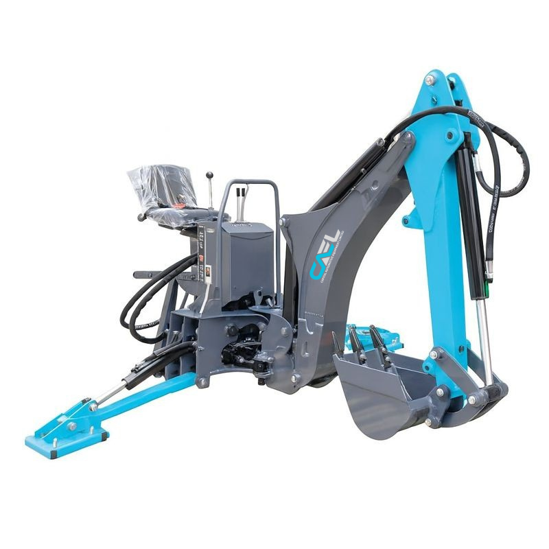 7-FT 3-Point Hitch Swing Backhoe Attachment, 12" Bucket Included, 40-100 HP Tractor, 126