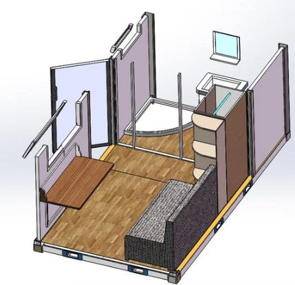 CAEL Mobile House/Portable Office/Portable Storage 13’x20′