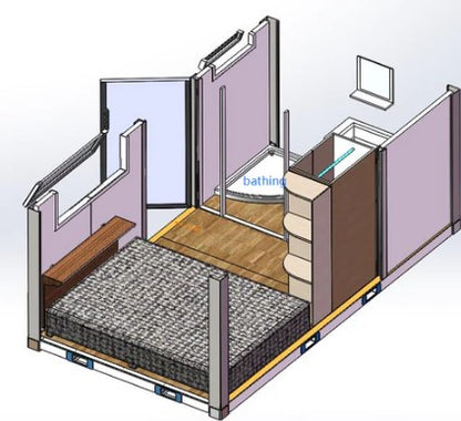 CAEL Mobile House/Portable Office/Portable Storage 13’x20′