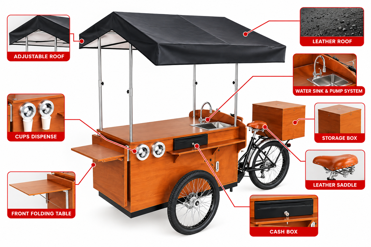 Bicicleta eléctrica de café de CAEL