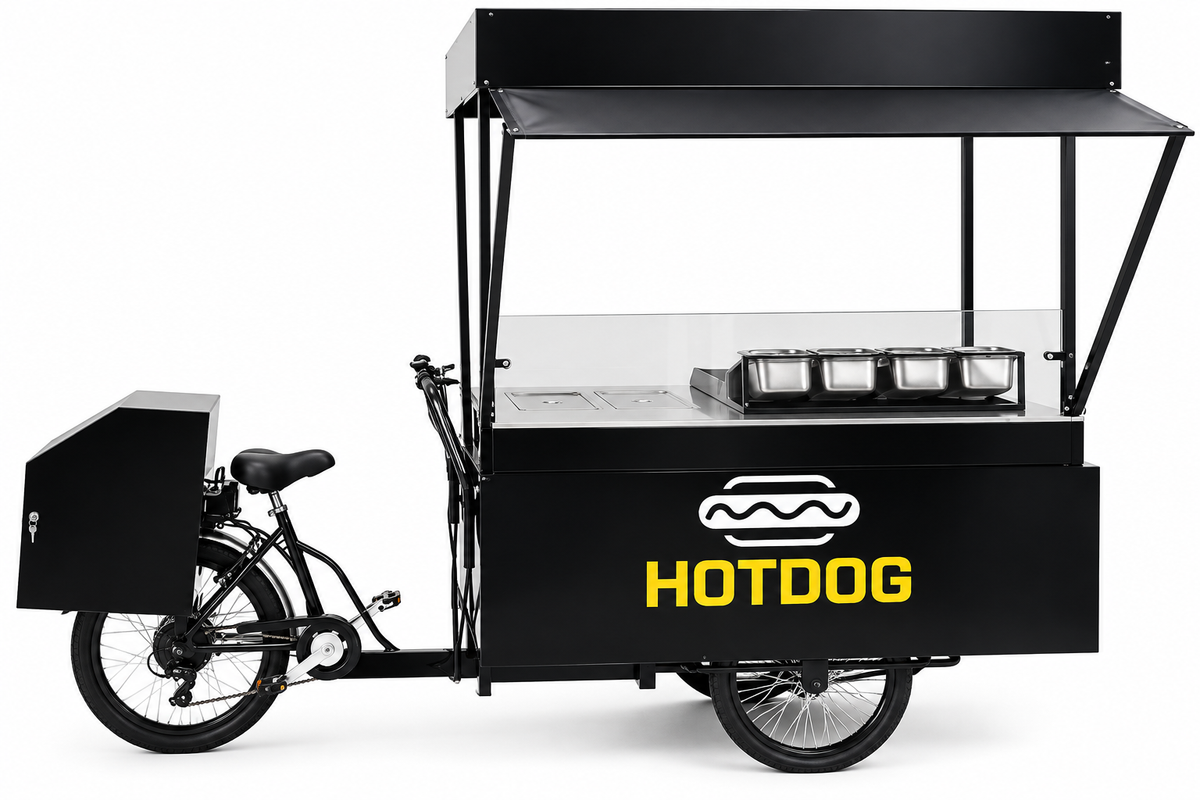 Bicicleta carrito de comida para barbacoa móvil de CAEL