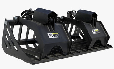 Chargeuse compacte à godet et grappin à roches CAEL