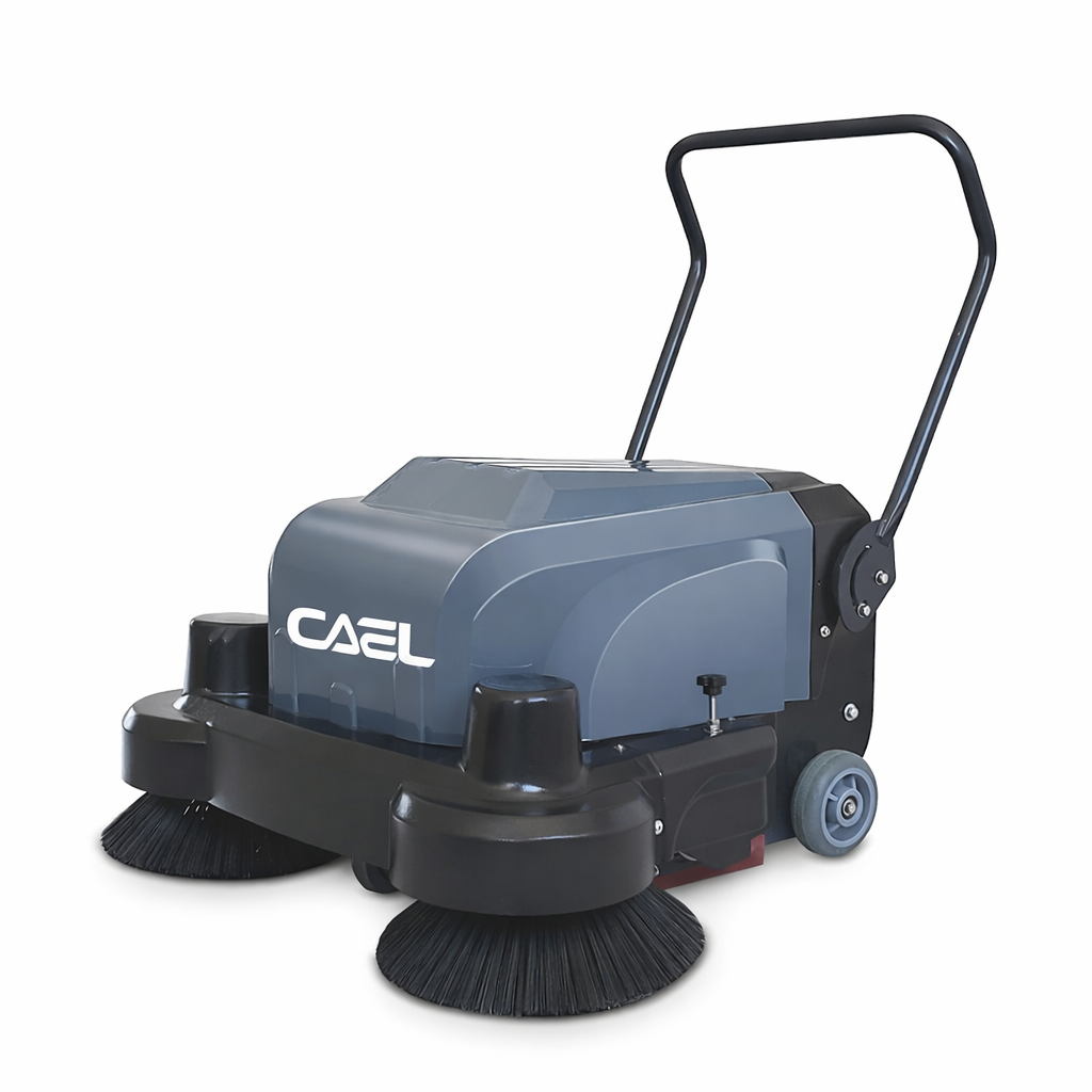 CAEL 1060 Hand Push Floor Sweeper – 4800㎡/h Industrial Walk Behind Cleaning Machine