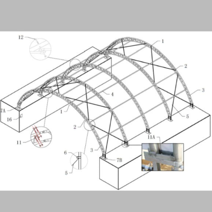 CAEL Container Shelter 20′wide x 40′Length