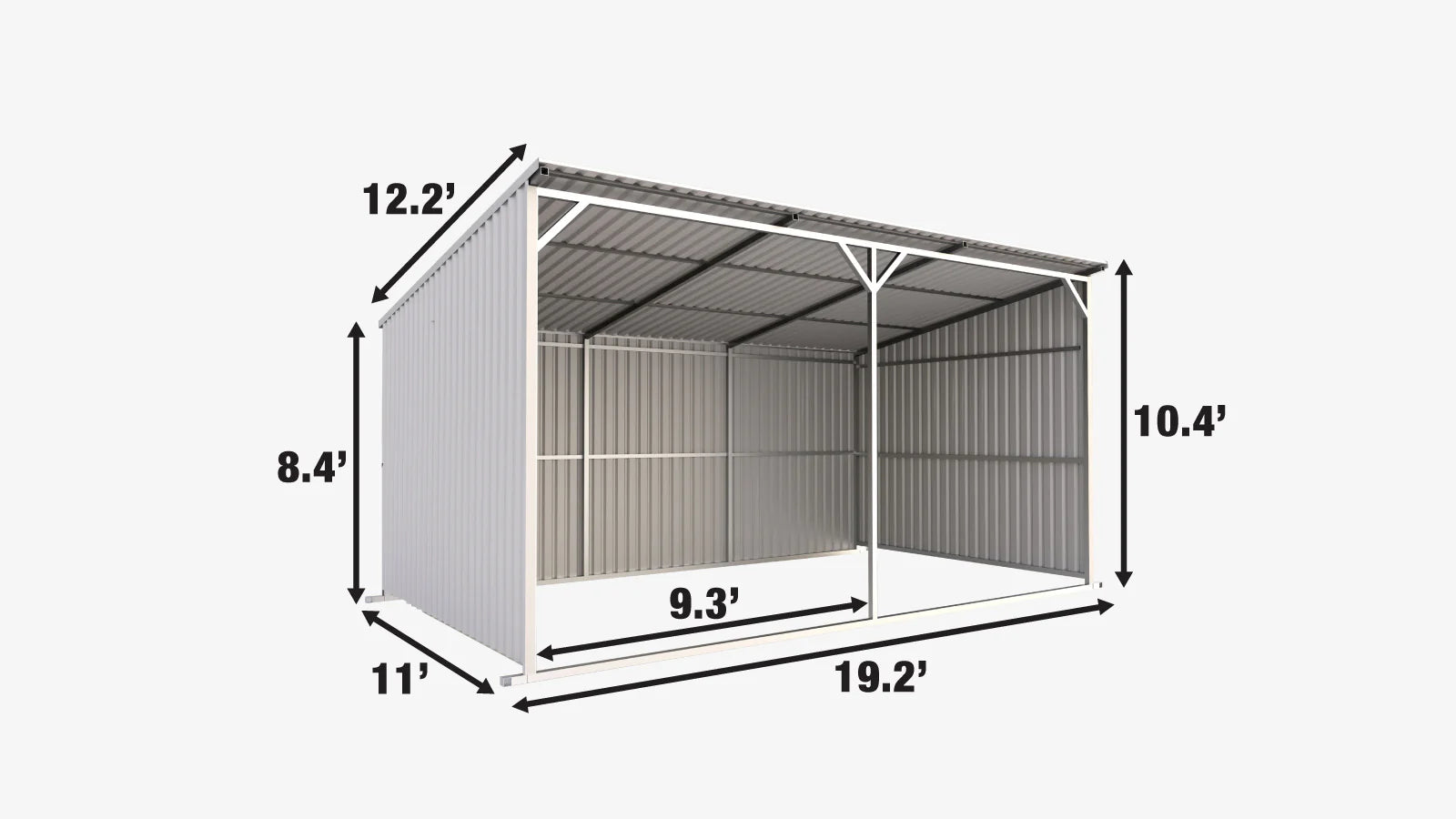 CAEL Livestock Shed 19′ x 12′ x 10′